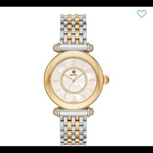 Michele-Women’s Caber Diamond Two-Tone Wat…